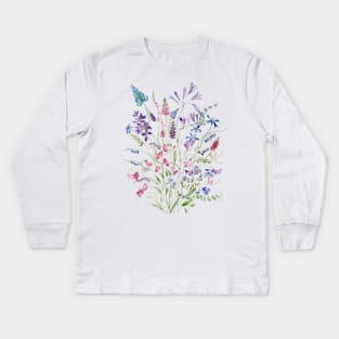 vintage wildflowers 2020 Kids Long Sleeve T-Shirt